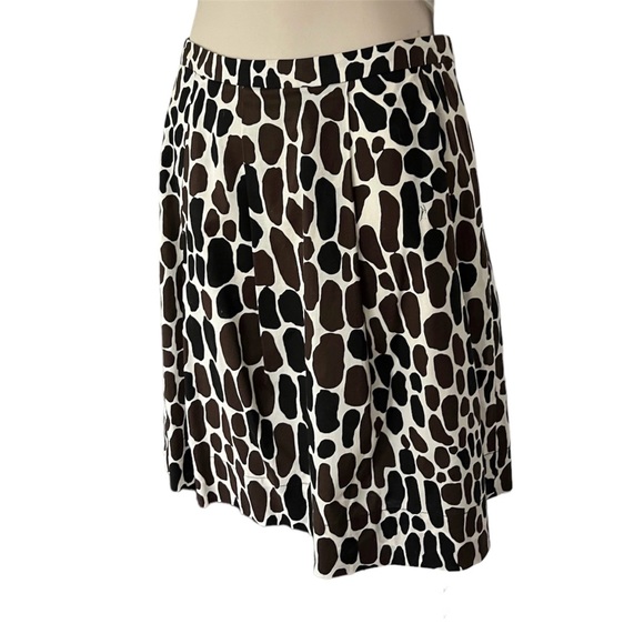 Trina Turk Giraffe Print A-Line Midi Stretch Skirt Size 4 - Picture 2 of 9